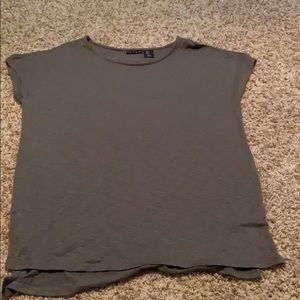 tahari t-shirt with shoulder cutouts